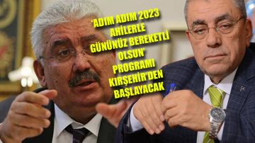MHP’NİN, ‘ADIM ADIM 2023, AHİLERLE GÜNÜNÜZ BEREKETLİ OLSUN’ PROGRAMI KIRŞEHİR’DEN BAŞLAYACAK
