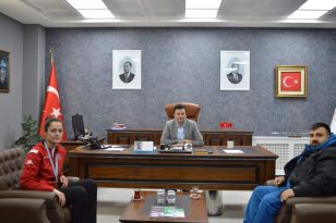 BAŞARILI JUDOCUMUZDAN ŞAHİN’E ZİYARET