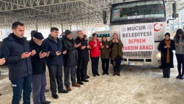 MUCUR VE ÇİÇEKDAĞI BELEDİYESİ DEPREMZEDELER İÇİN SEFERBER OLDU