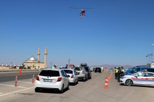 POLİS VE JANDARMADAN HAVADAN TRAFİK DENETİMİ