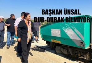 BAŞKAN ÜNSAL, YOL ÇALIŞMALARINI YERİNDE İNCELEDİ