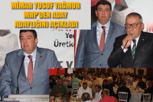 MİMAR YUSUF YAĞMUR MHP’DEN ADAY ADAYLIĞINI AÇIKLADI