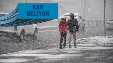 METEOROLİJİ UYARDI: KAR GELİYOR