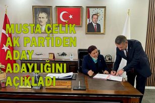 MUSTAFA ÇELİK, AK PARTİ’DEN BELEDİYE BAŞKAN ADAY ADAYLIĞINI AÇIKLADI