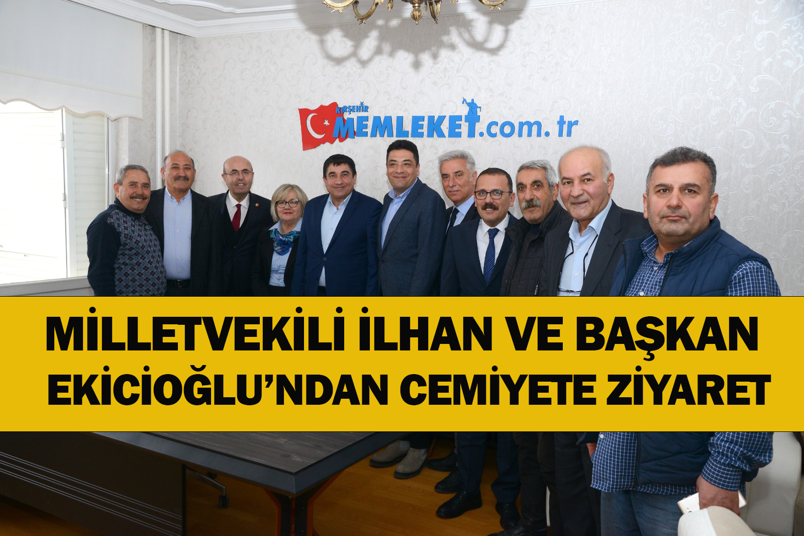 MİLLETVEKİLİ İLHAN VE BAŞKAN EKİCİOĞLU’NDAN CEMİYETE ZİYARET