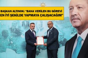 AYDIN ALTINOK, AK PARTİ MUCUR İLÇE BAŞKANI OLDU