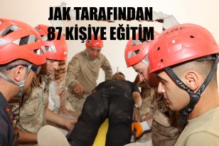 87 KİŞİYE JAK TARAFINDAN ARAMA VE KURTARMA EĞİTİMİ VERİLDİ